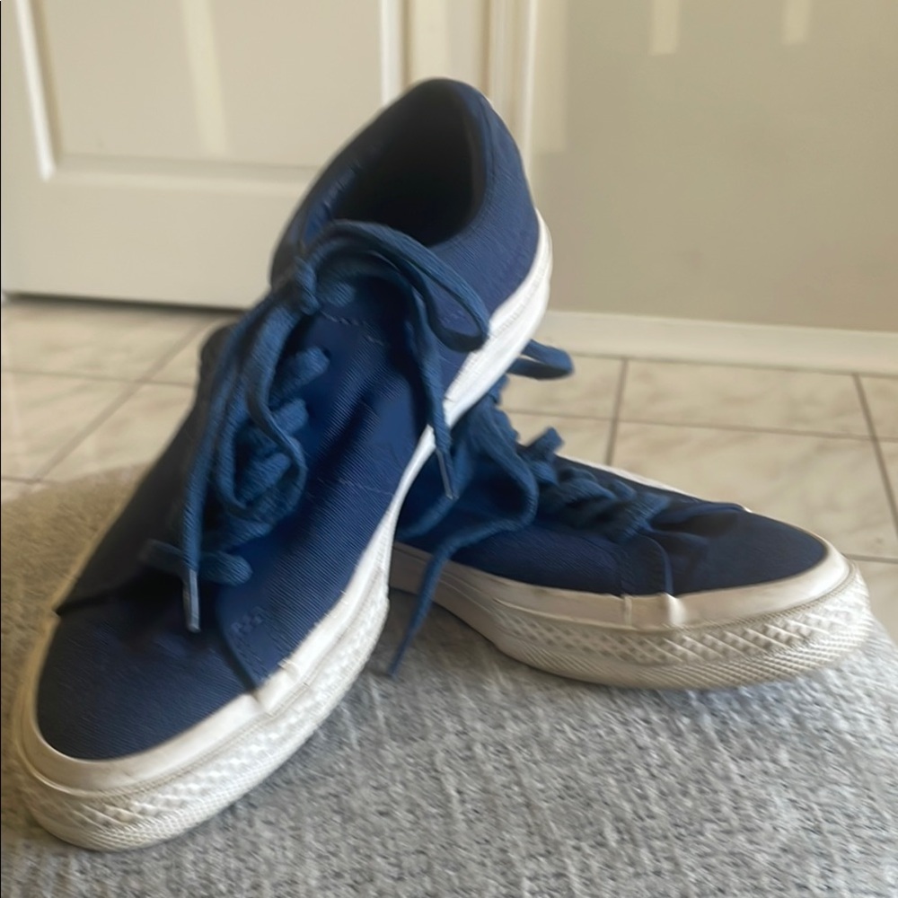 Converse Navy Canvas Sneakers